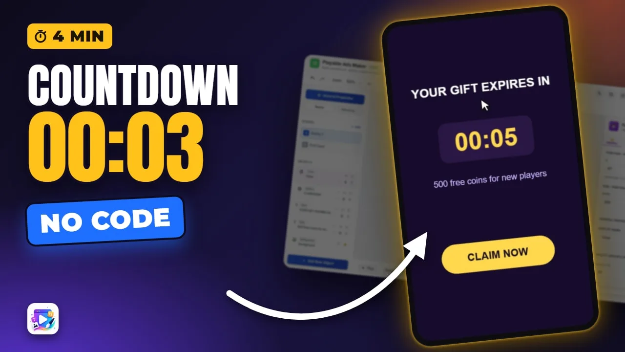 Countdown Timer for Playable Ads: Formats, At Second and Timer End — video thumbnail