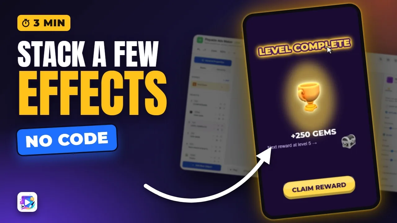 Effects in Playable Ads: Glow, Outline, Light and Grayscale (No Code) — video thumbnail