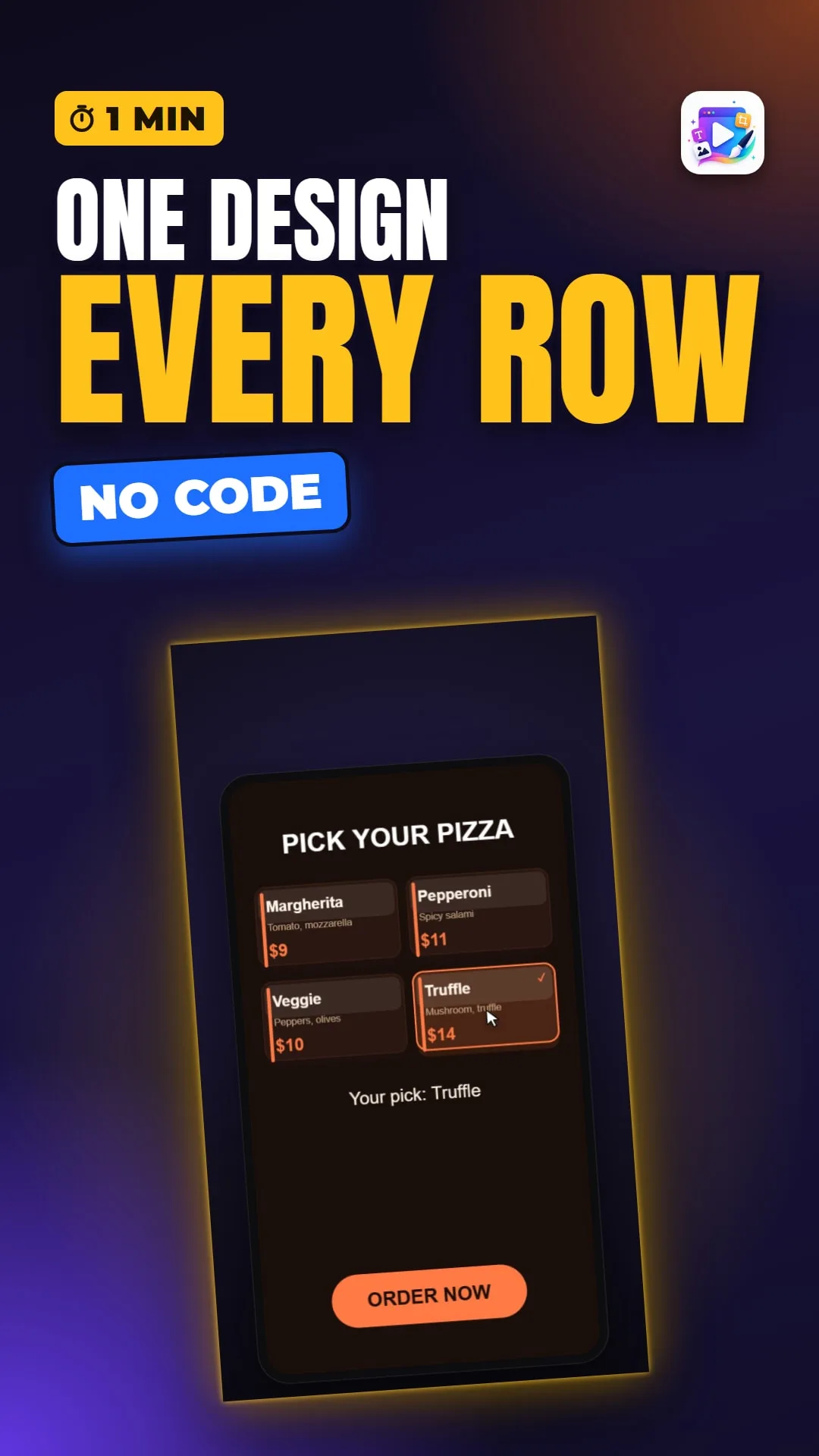 One Card Design, a Whole Menu - Playable Ads — video thumbnail