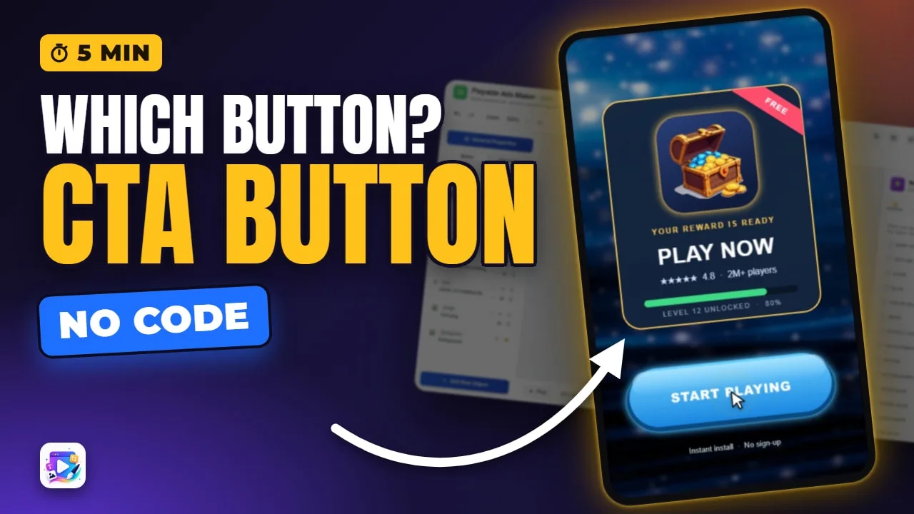 Playable Ad Buttons: Button vs CTA Button, and the End Card Rule — video thumbnail