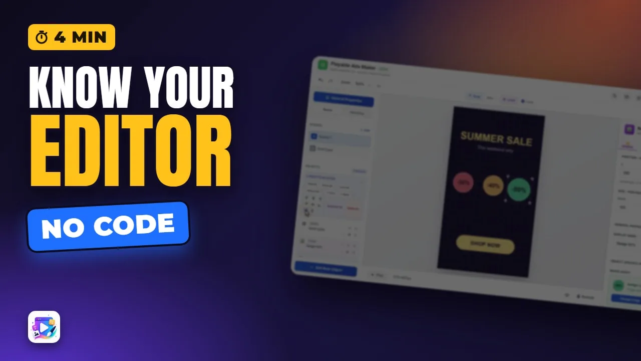 Playable Ads Maker Editor Tour: Every Panel and Shortcut — video thumbnail