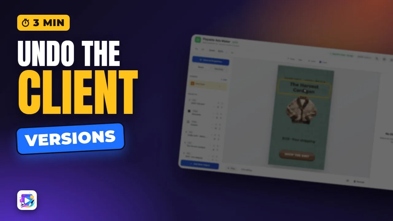 Save Playable Ads to the Cloud, Restore Versions, Share a Link — video thumbnail